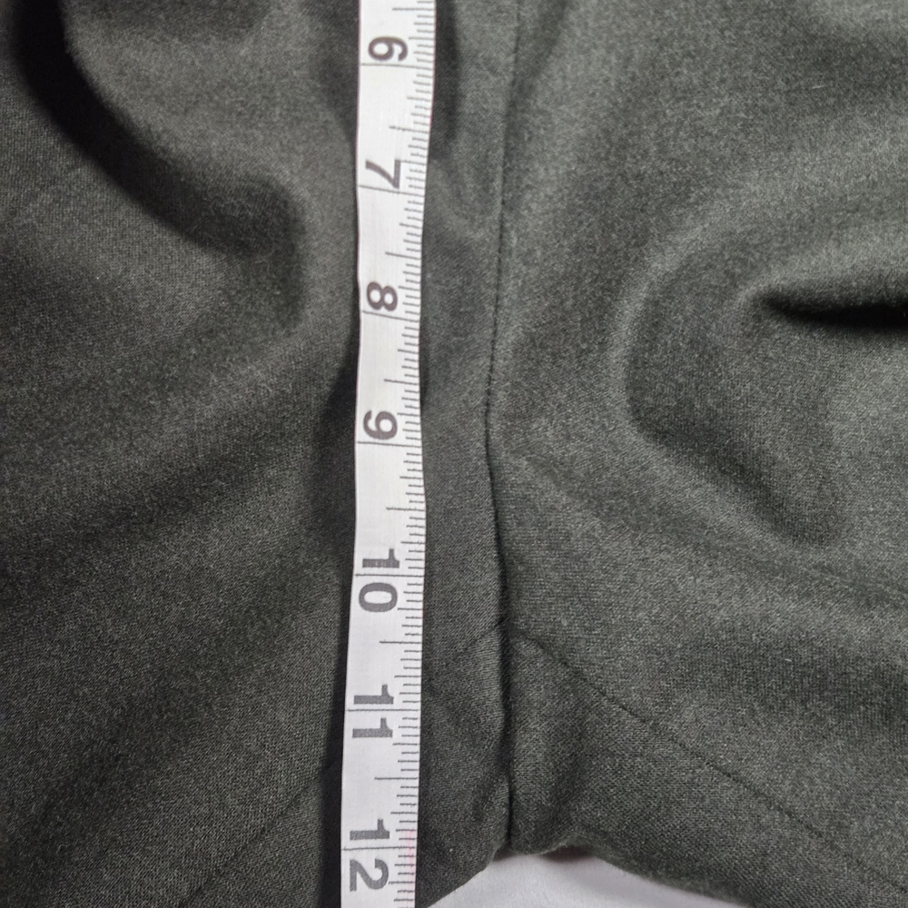 VTG Bogner Sz 10 Long Wool Cashmere Trousers Grey Straight Leg Y2K - Picture 11 of 12